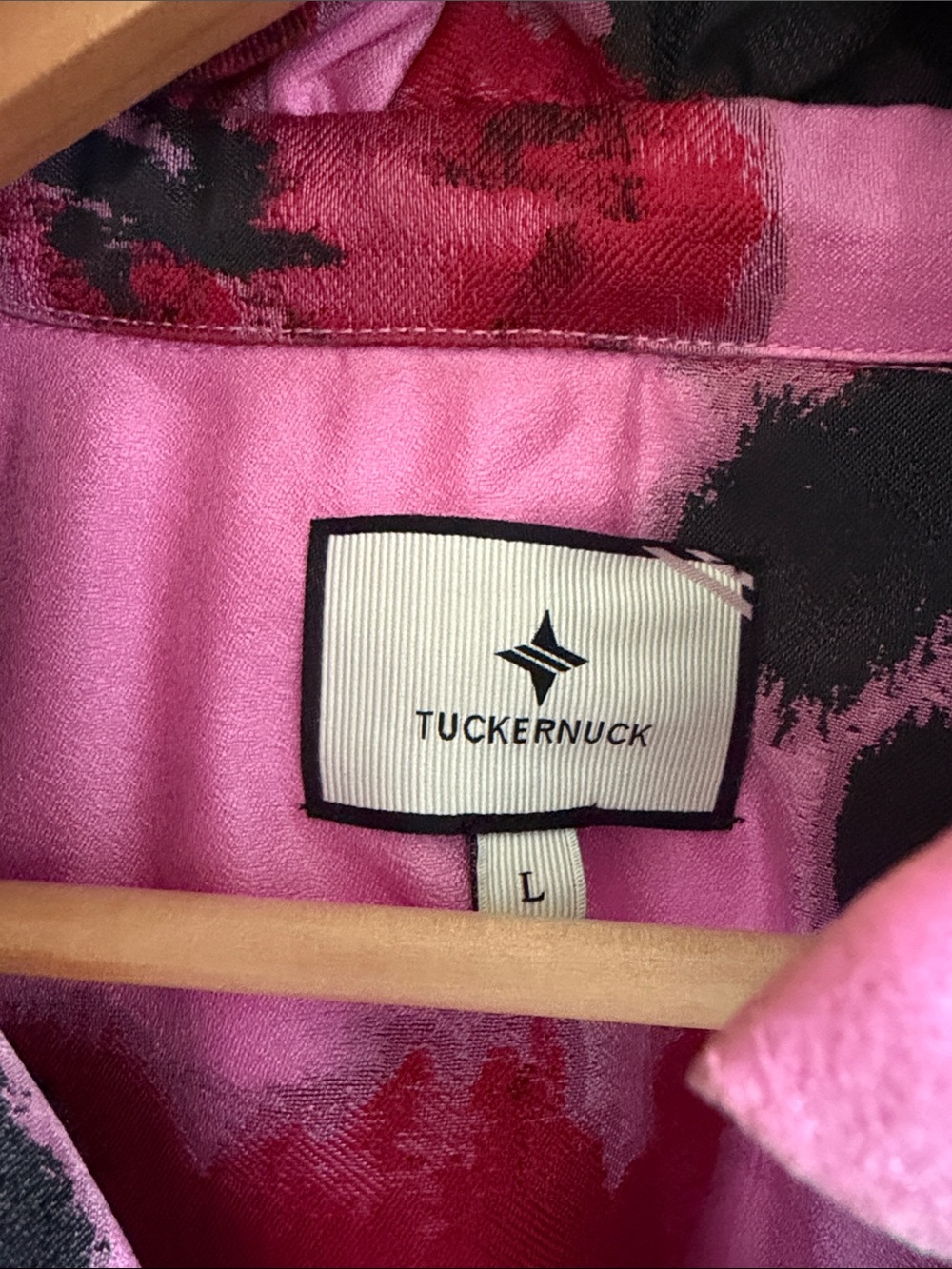 Tuckernuck Cerise Blossom Jacquard Palmerston Mini Dress size L - Picture 7 of 8